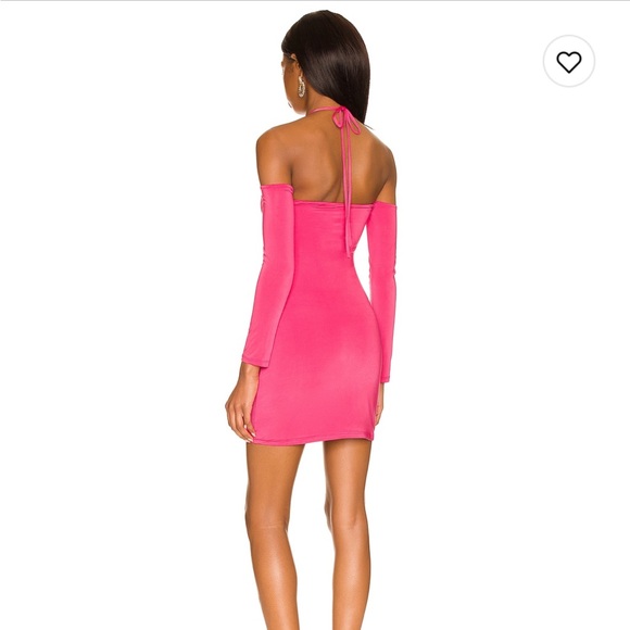 Lovers & Friends Olivia Mini Dress: XS, Watermelon Pink. - Picture 2 of 5